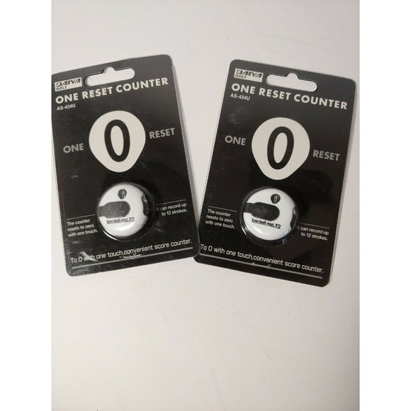2 Pack - White One Touch Ultra Score Reset Counter Golf - Picture 1 of 2